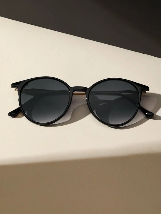 1PC Fashion Round Metal Plastic Frame Women Sunglasses For Men Daily Life Shades Eyewear Accessories.